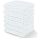 Muslin Washcloths-6 Pack (White)