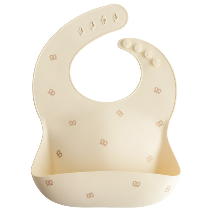 Mushie Silicone Baby Bib-Pretzel