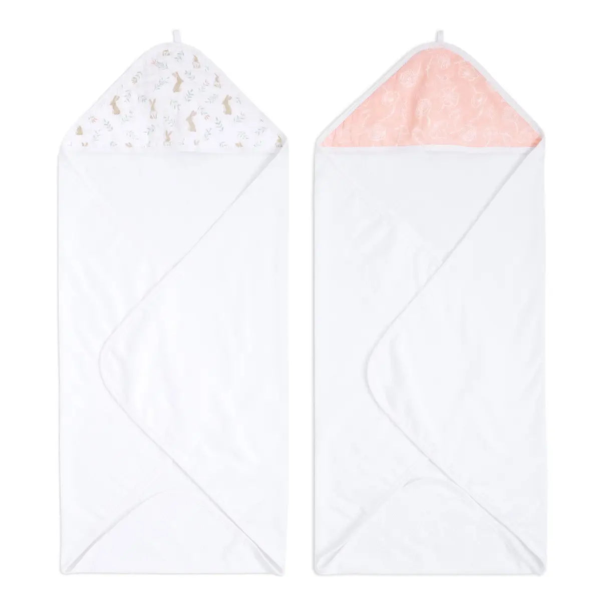 Aden + Anais Blushing Bunnies Hooded Towels- 2 Pack